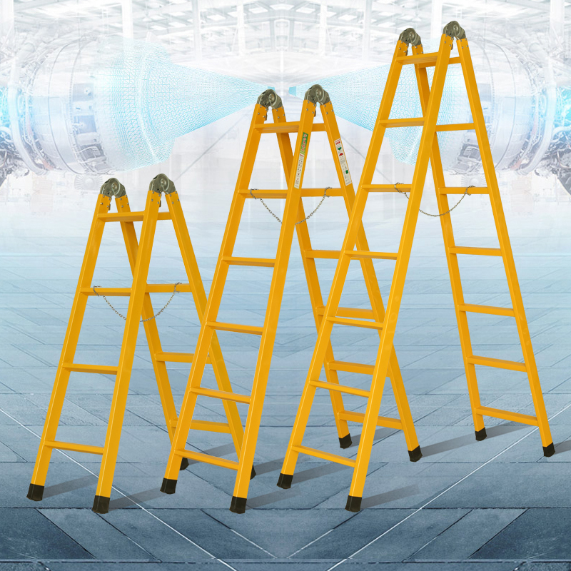 梯子人字梯家用折叠加厚镀锌方管铁伸缩工程两用家用梯