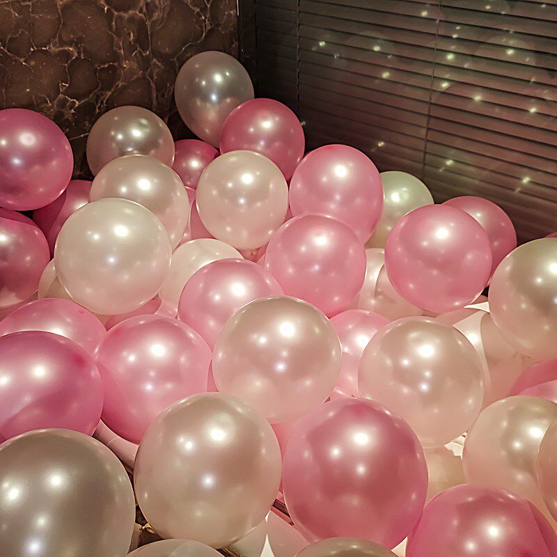 布置加厚珠光气球100个装饰创意婚礼结婚场景气球