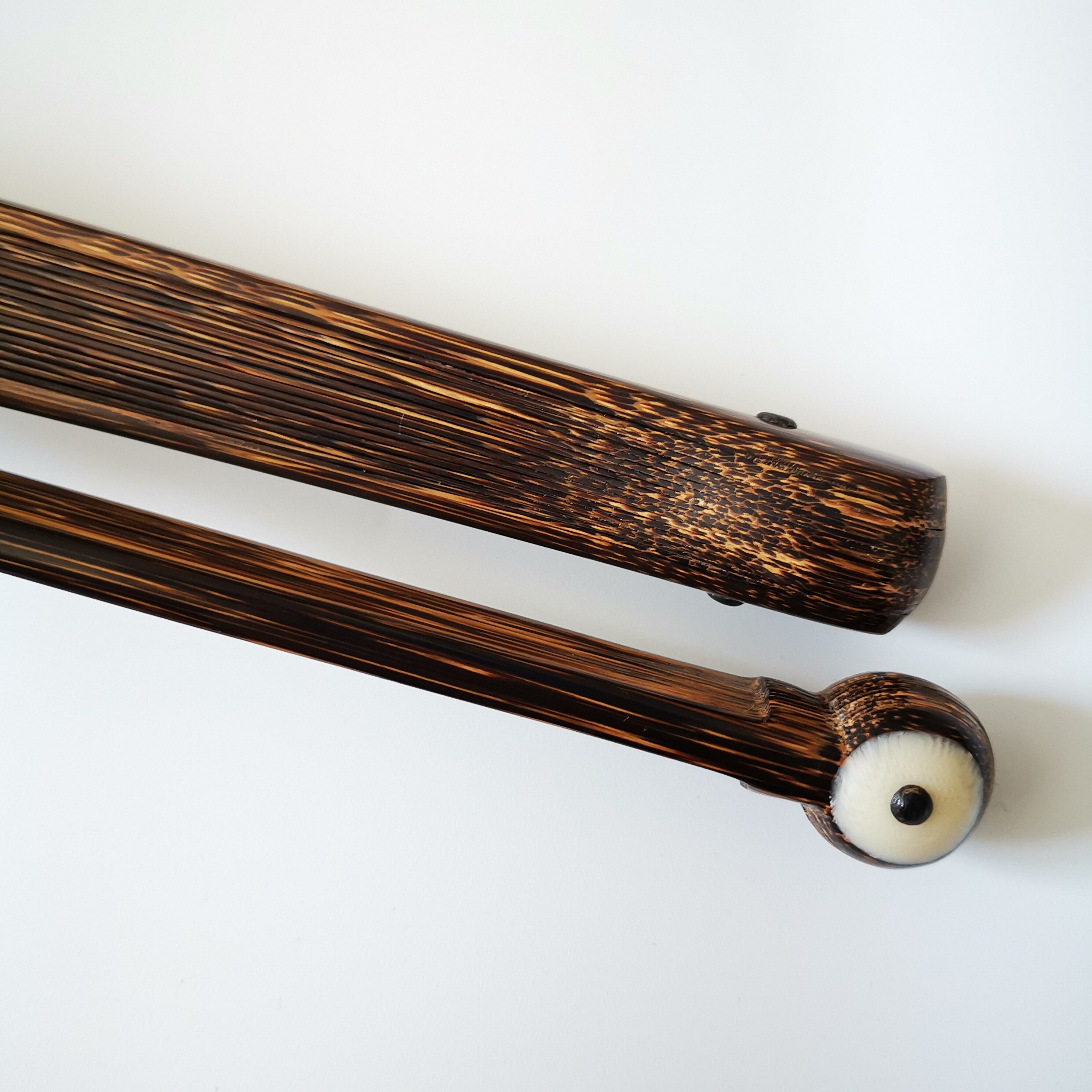 丝竹95寸18方全棕折扇水滴和尚头金文玩扇子扇子