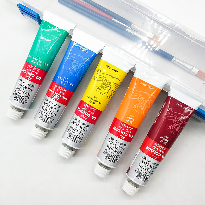 颜料油画温莎牛顿170ml45ml美术绘画画家专用油画颜料