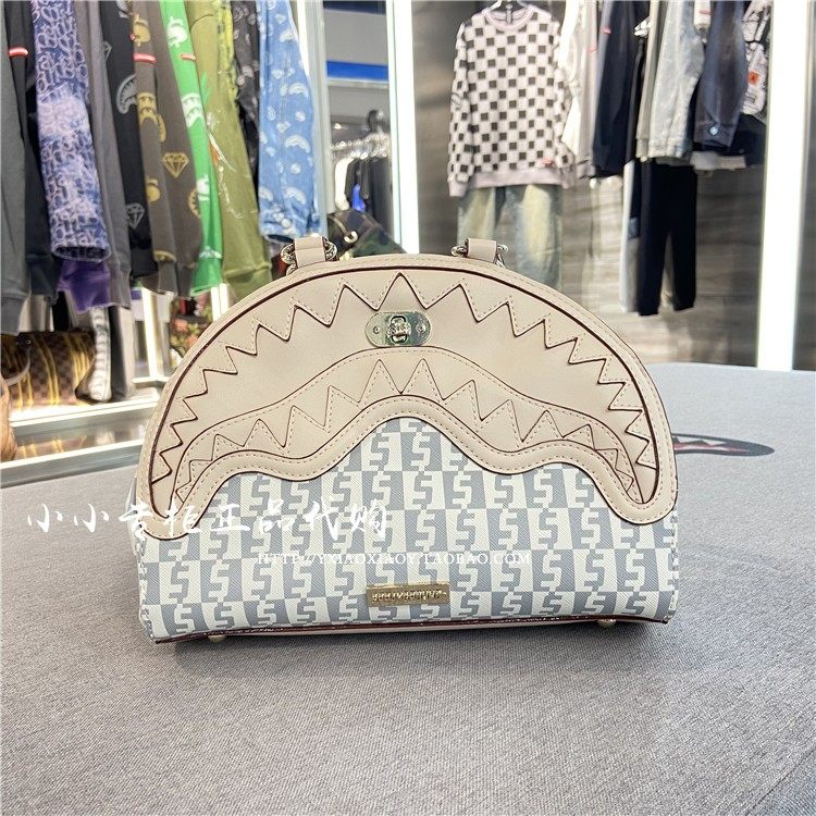 sprayground鲨鱼专柜正品2022新款女士时尚金钱手提包通用款女包