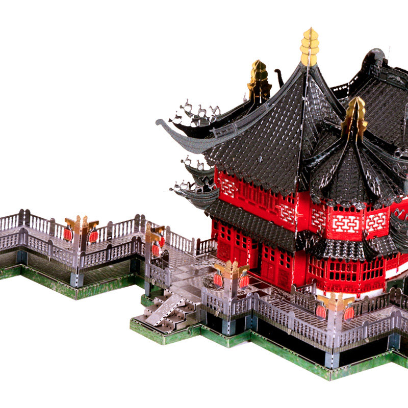 艺模益智儿童玩具成人模型九曲中国拼图金属拼图