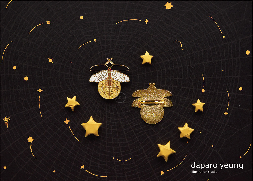 九口山推推荐daparo荒野密林萤火虫设计师原创胸针胸针
