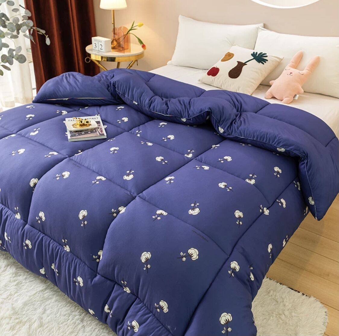 秋冬太空通用四季被褥单人学生被子宿舍保暖旅行箱