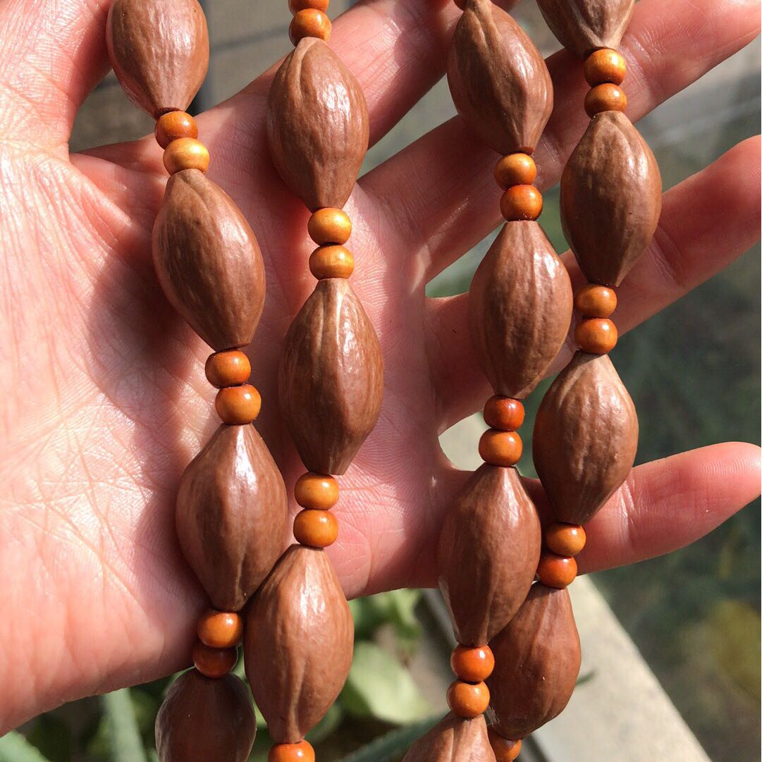 橄榄项链铁核核素核长串男款核原文玩手串