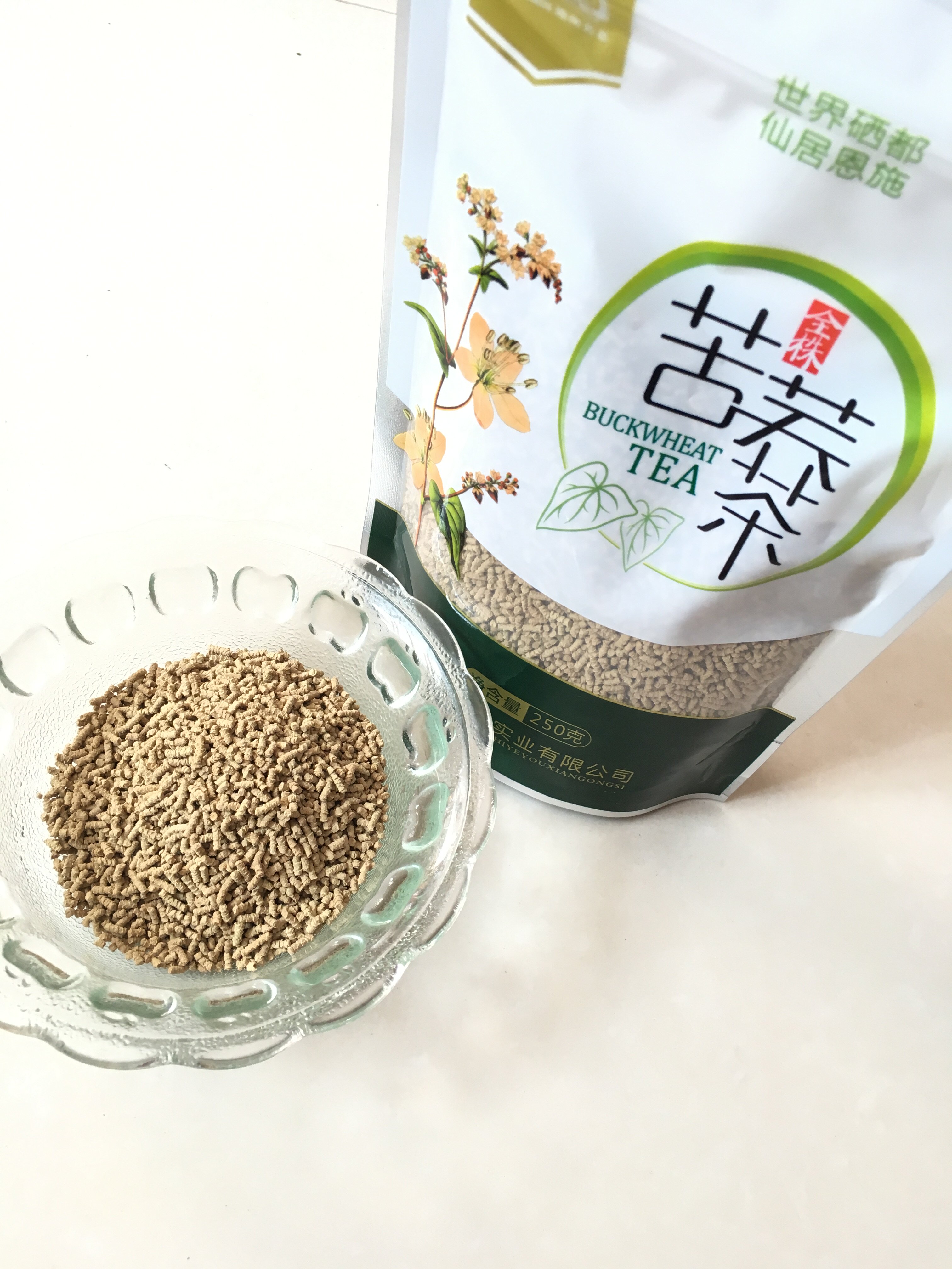 恩施富硒茶叶湖北施州苦荞茶全株型保健花草茶高山苦荞麦250g免邮