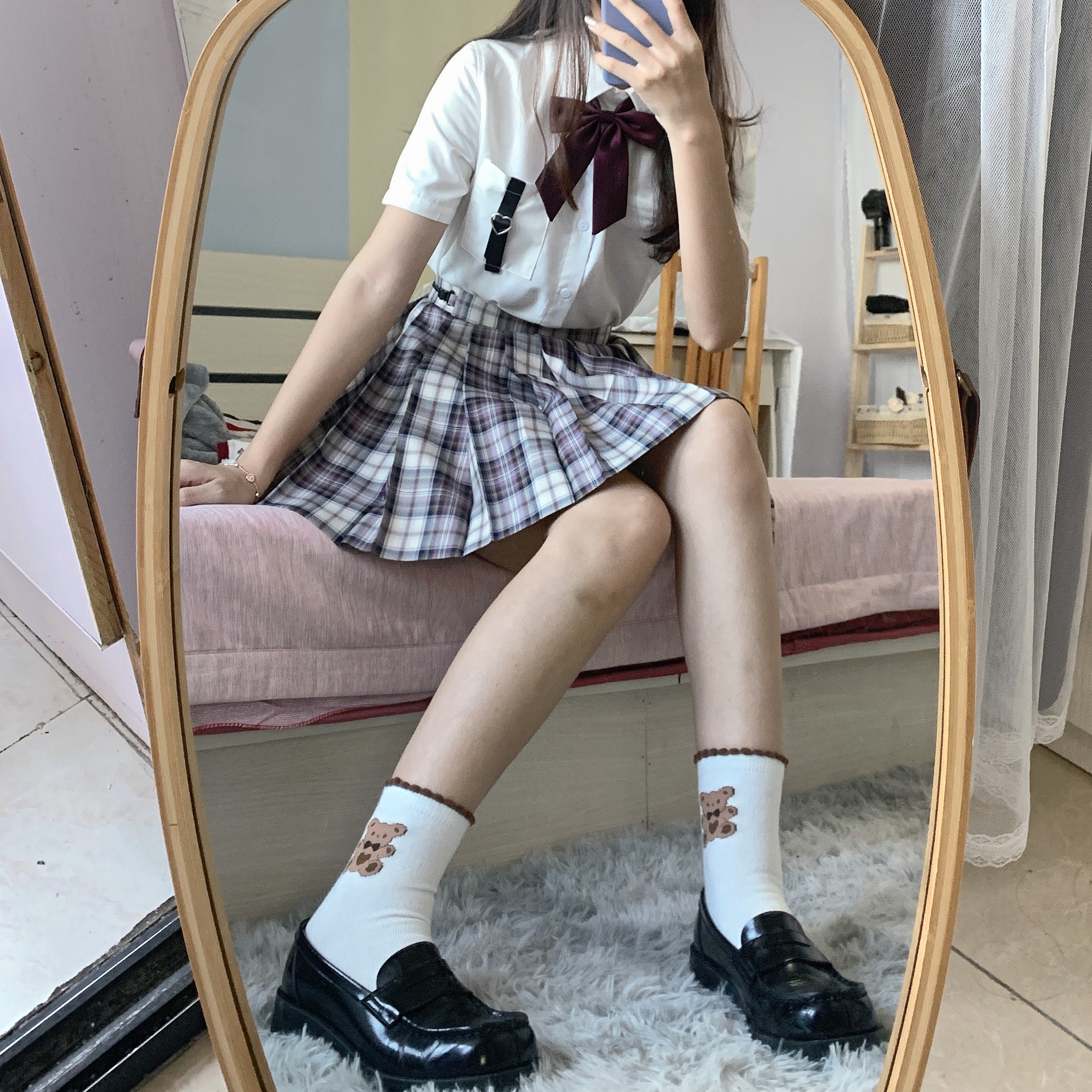 lolita女中百搭学生jk软妹日系袜子可爱全店中筒袜