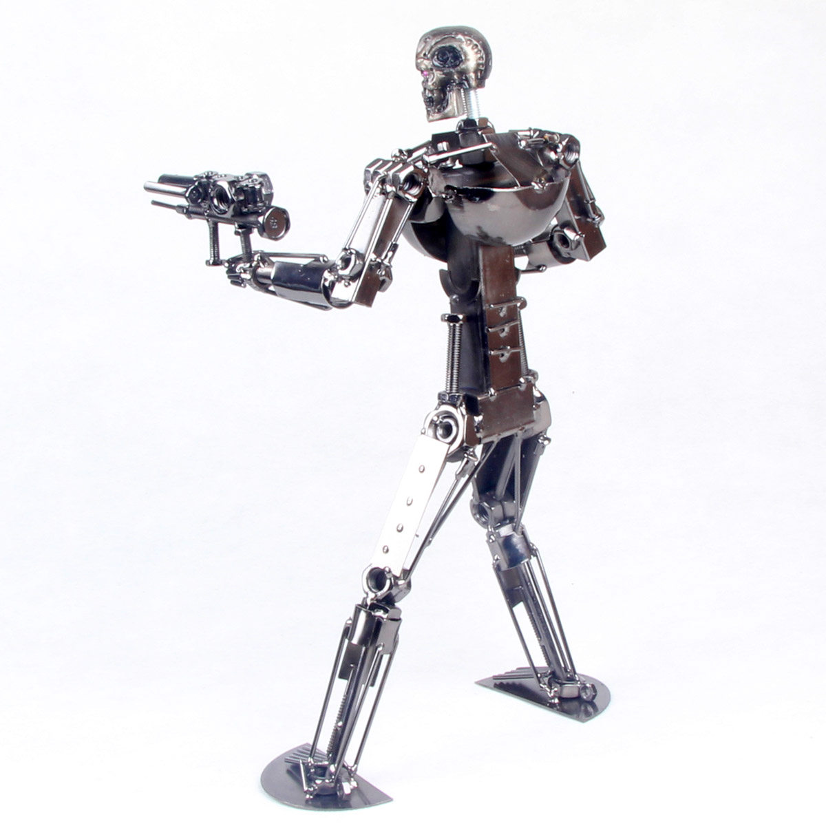 手工铁艺人物未来战士模型摆件装饰品金属机器人摆件