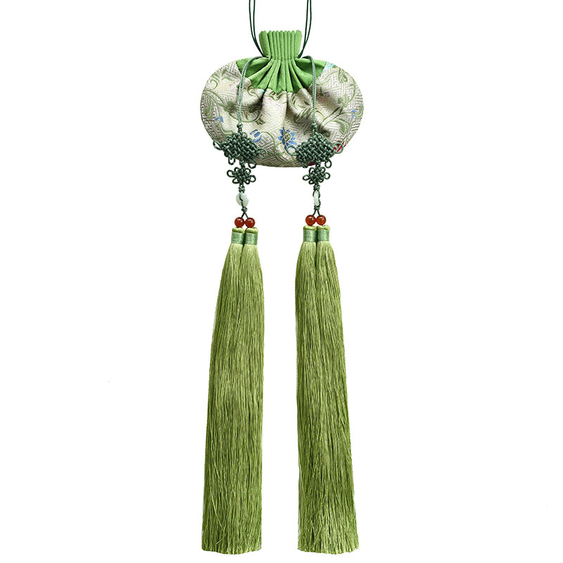 三多花卉宋锦古风香囊纯真真丝非物质文化遗产手工香包