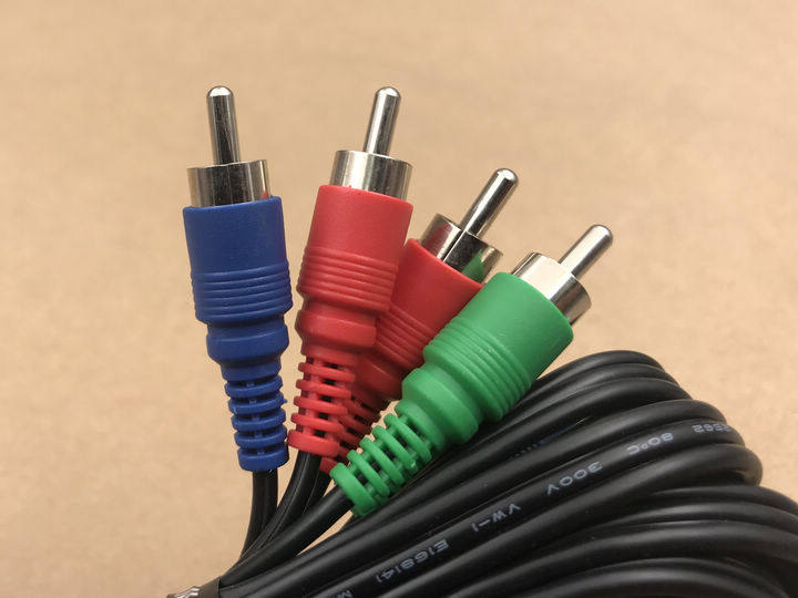 线红视频分量色差高清绿蓝av机顶盒蓝绿视频线