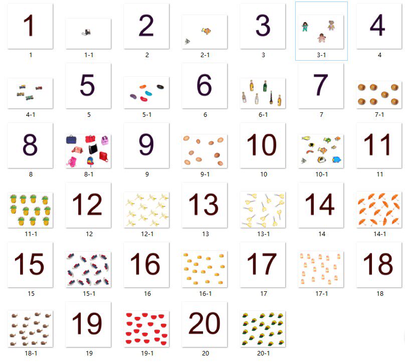 认知点数配对概念2-5岁自闭症孤独症儿童康复训练玩具挂图
