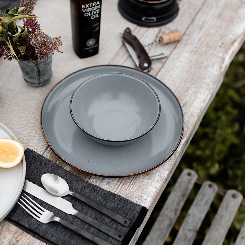 美国北邦barebones北欧欧风复古怀旧老式户外露营野餐餐具