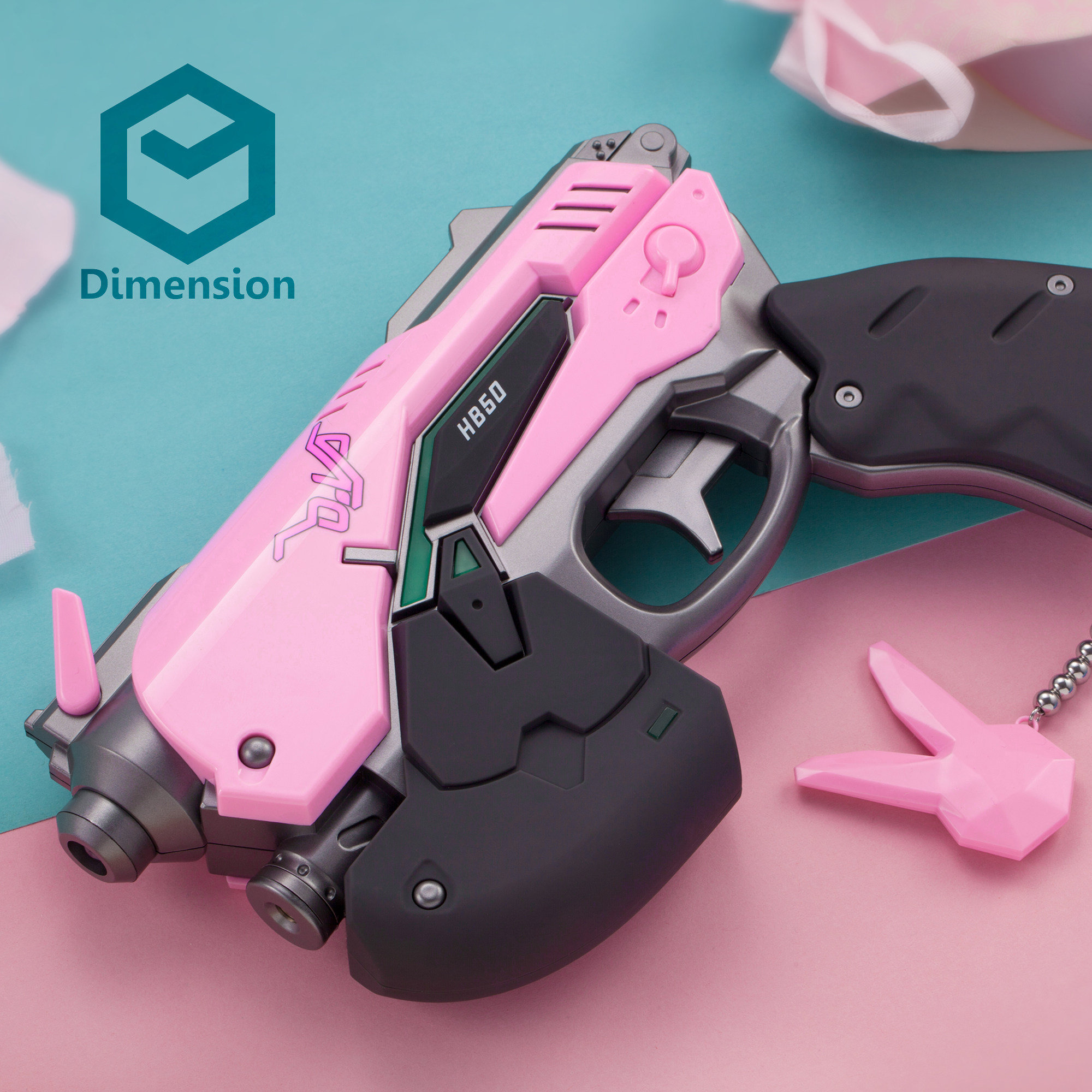 逍遥宅品守望先锋dva光枪洋葱小鱿多功能模型武器周边道具充电宝