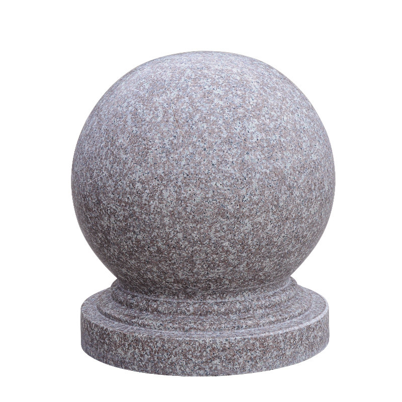 路障石球大理石花岗岩广场学校挡车石墩圆球阻车石雕