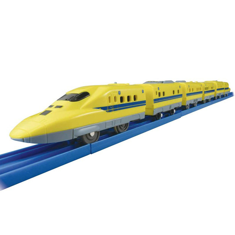 日本tomy多美卡普乐路路新干线形黄博士6节加长电动