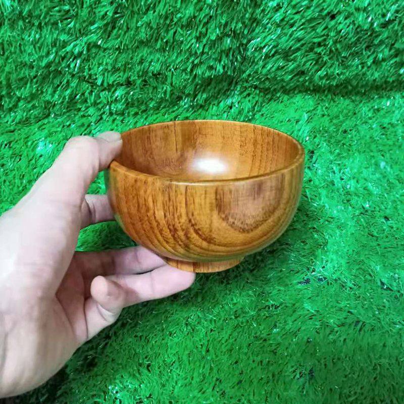 木碗蒙古餐具酸枣蒙古族奶茶天然实木纯色手工碗
