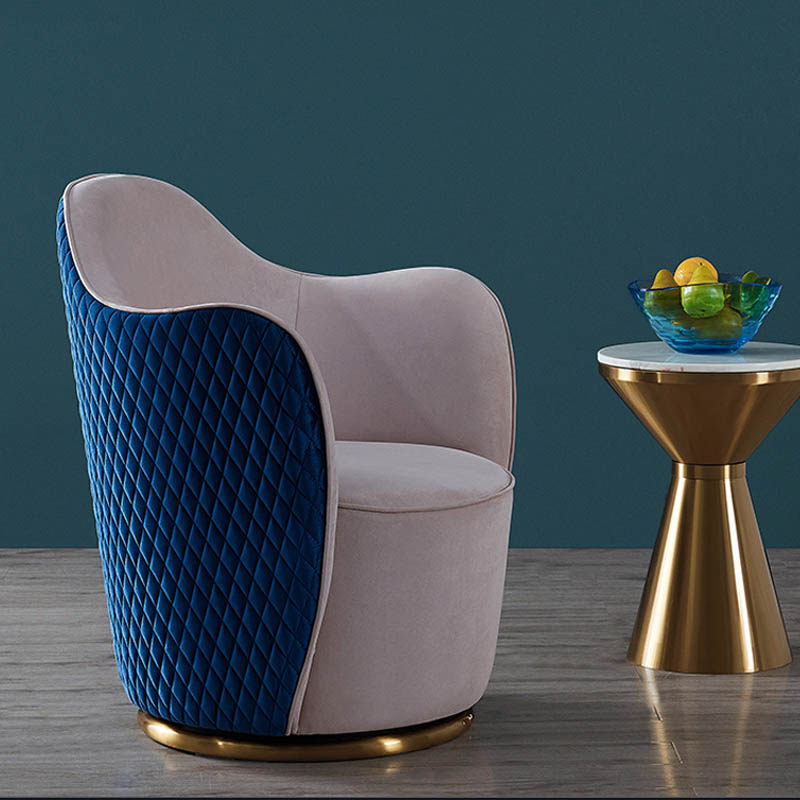沙发意式轻奢旋转单椅客厅单人设计师休闲椅阳台沙发椅