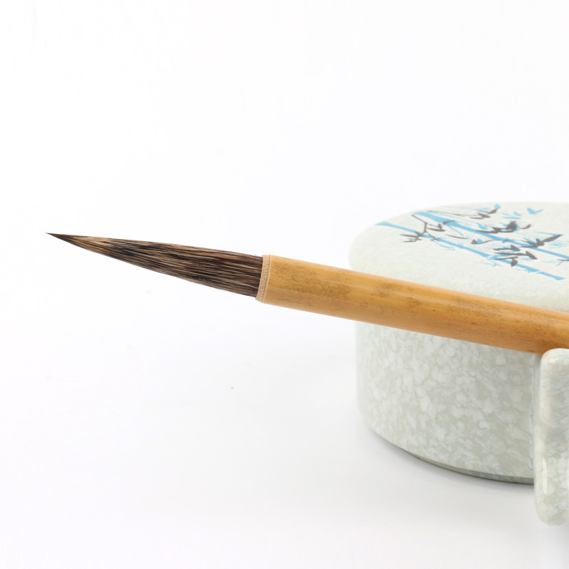 玉泉和舍湖笔猪鬃山水写意国画毛笔石獾书画毛笔