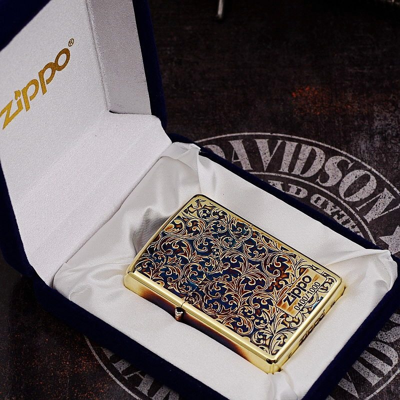 限量正版zippo打火机原装正品日版全球1000支熏铜zippo