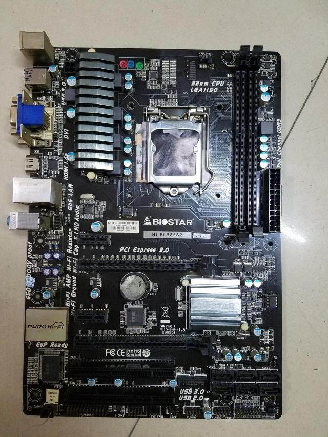 biostar映泰hifib85s21150针b85全固固态大板支持主板