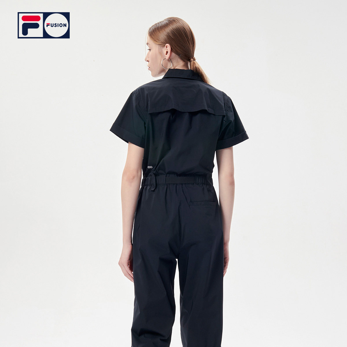 连体filafusion斐乐潮牌女装2021秋季新款街头运动套装