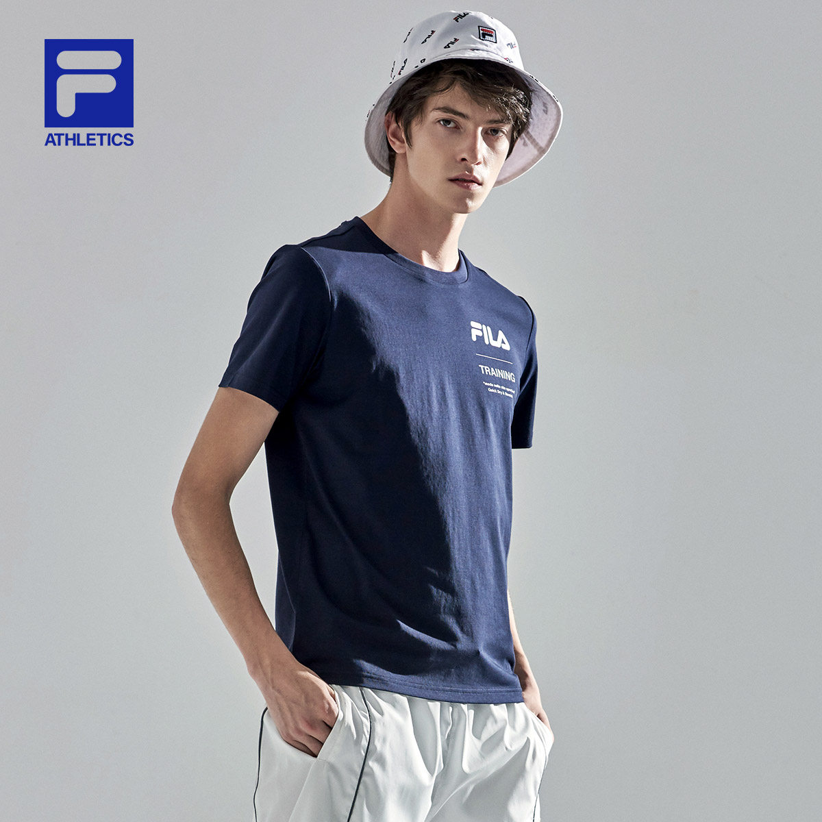 filaathletics斐乐男士短袖2021年夏季新款休闲运动经典运动t恤