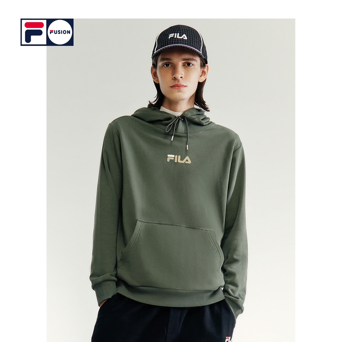 filafusion斐乐男子连帽卫衣2020冬季新款街头运动卫衣