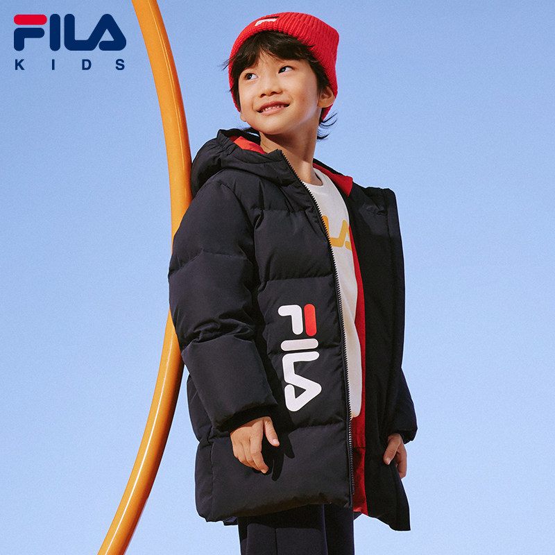filakids斐乐童装儿童羽绒服2022秋冬新款男女运动羽绒服