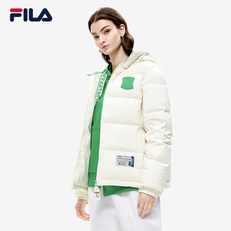 filamihara斐乐女子羽绒服连帽2022冬新短款宽松运动羽绒服