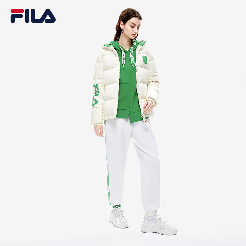 filamihara斐乐女子羽绒服连帽2022冬新短款宽松运动羽绒服