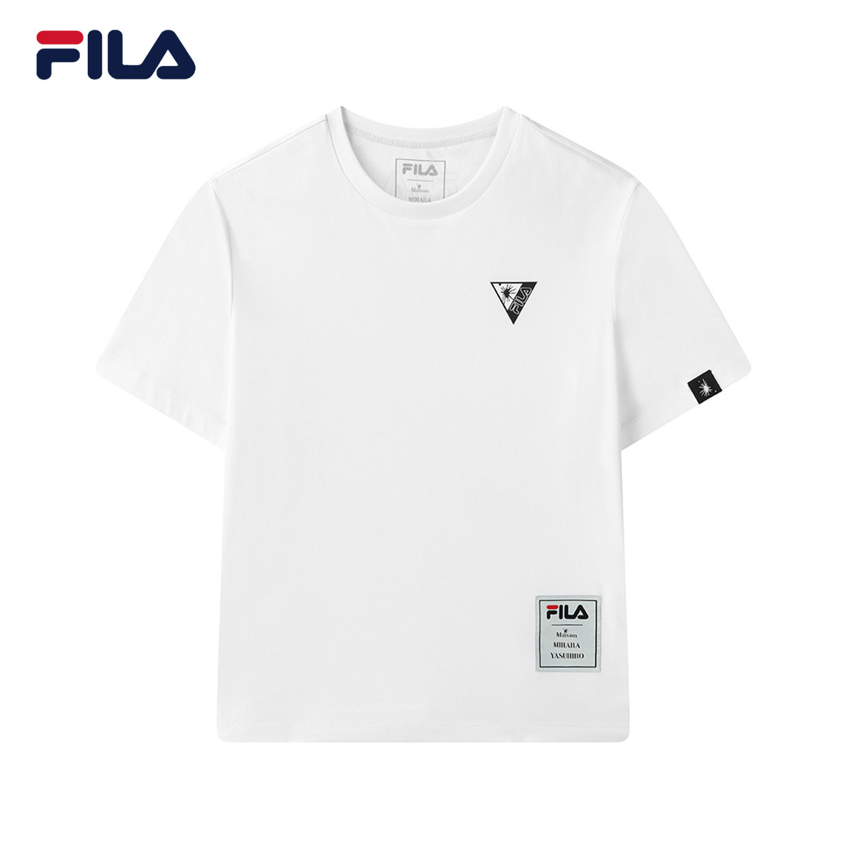 蔡徐坤力荐 fila x mihara斐乐女士短袖t恤2021夏新款宽松运动