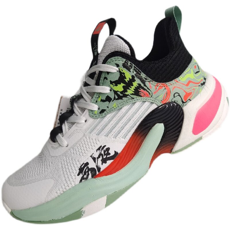 飙山狼篮球球鞋系列11085透气高帮防滑耐磨脚踝跑步鞋