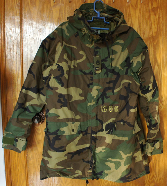 美军四色丛林野战风雨衣OG107风衣升级版可挂65内胆套作训服M65外