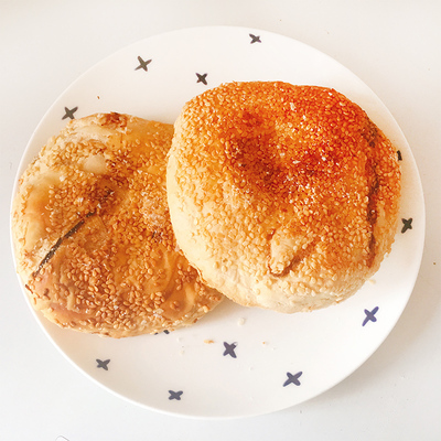 老式炉子烤烧饼萝卜丝馅儿无油香酥可口特产当天现做新鲜20只包邮