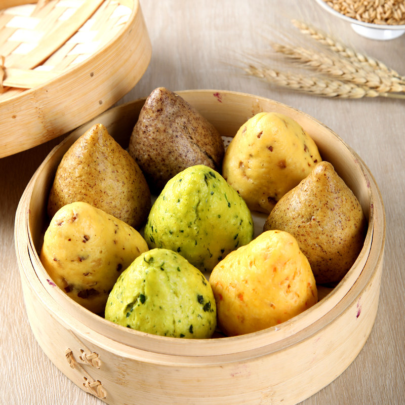 杂粮馒头窝窝头手工五谷杂粮早餐包子全麦包荞麦包包点