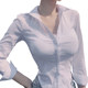 I was Kaka 1995 V-neck long-sleeved dress shirt 2020 Spring and Autumn temperament Slim sexy red and white mesh shirt female Korean I was Kaka 1995 V-neck long-sleeved dress shirt 2020 Spring and Autumn temperament Slim sexy red and white mesh shirt female Korean