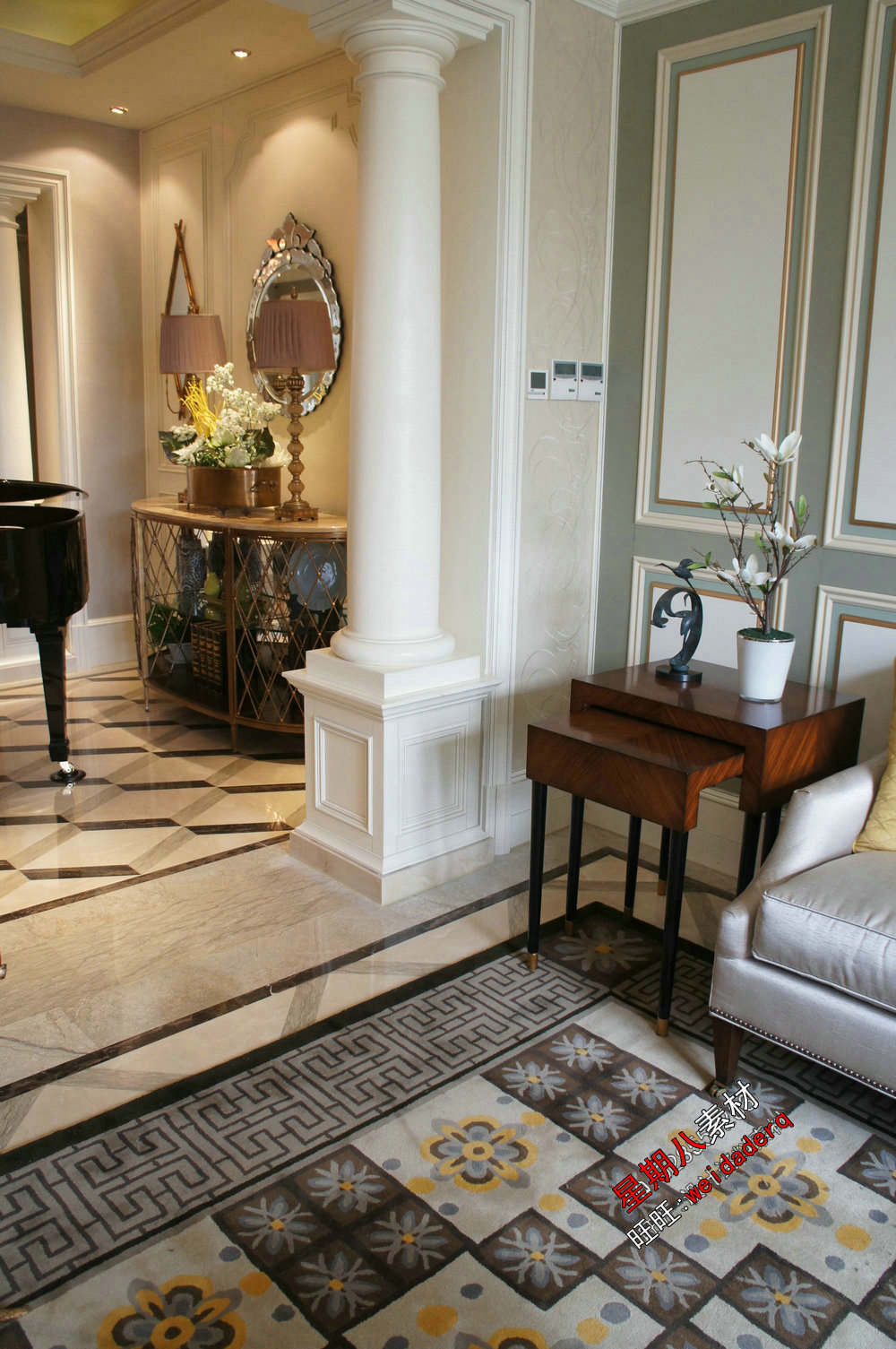 戴昆北京某设计作品cad施工图纸实景照片美式护墙板设计简约美式