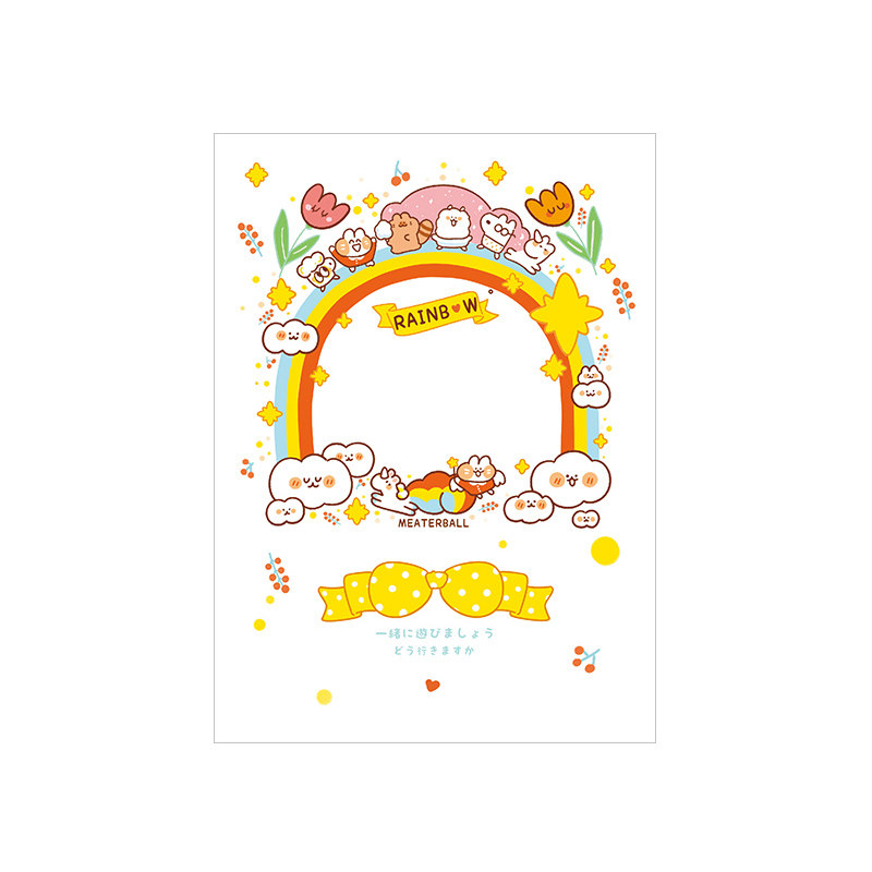 韩国文具咪特猫可撕便本手素材日常留言记事便签本