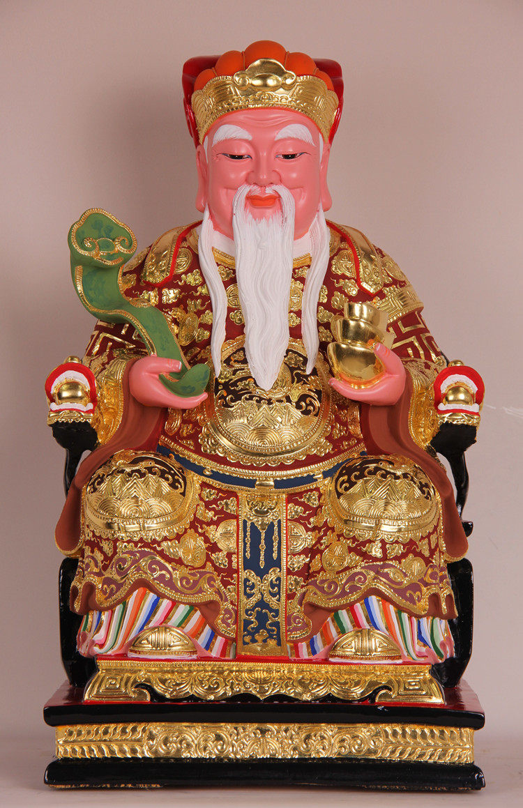 土地香樟木雕彩绘佛像神像福德正神爷大伯公木雕