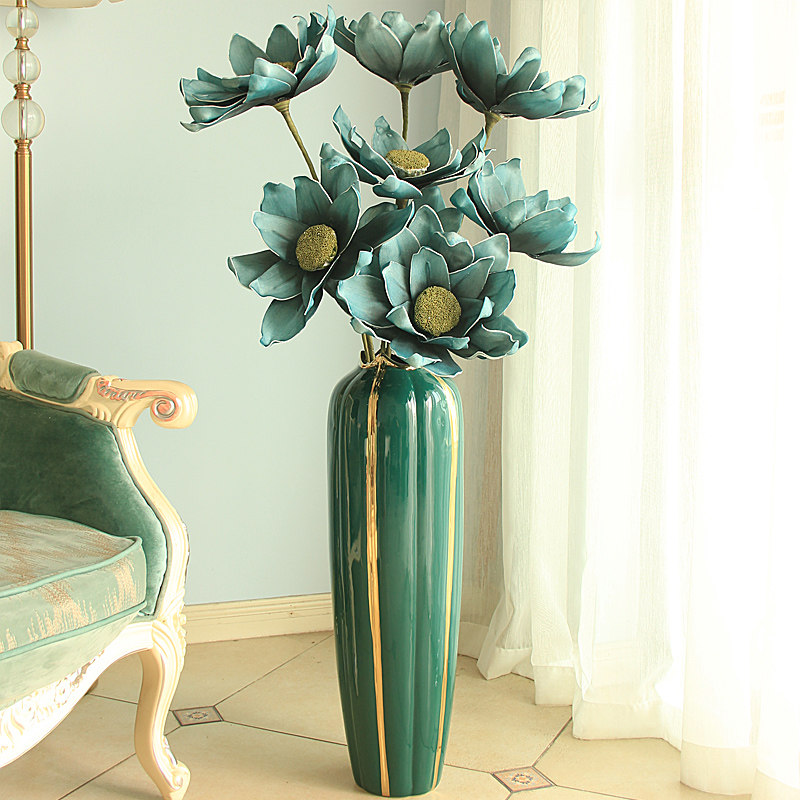 北欧轻奢大花瓶摆件客厅落地欧式风格装饰ins花瓶