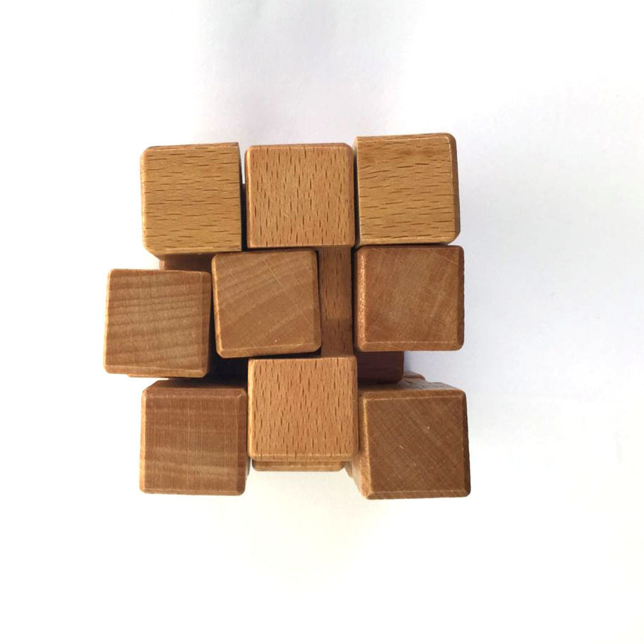 特价包邮榉木魔方锁孔明锁成人解锁玩具三阶魔锁学生送礼鲁班锁