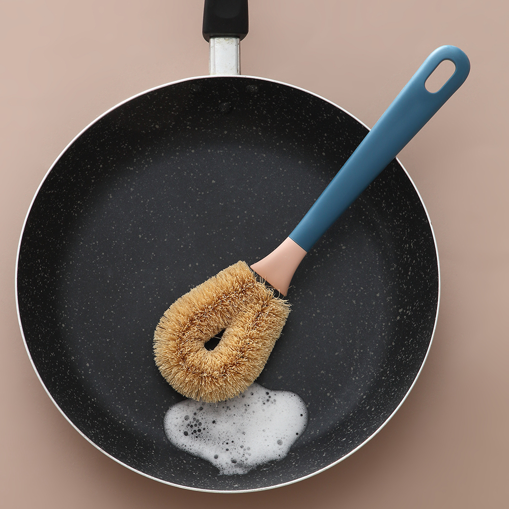 乐彼长柄椰棕锅不沾去污刷洗洗碗刷刷锅碗神器厨房用刷