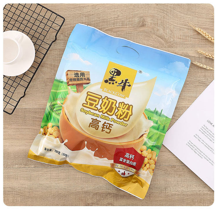 早餐黑牛720克高钙豆奶粉营养速溶学生儿童中老年豆浆