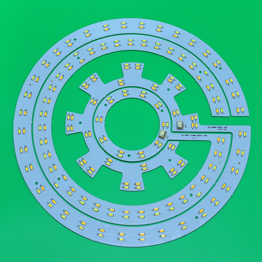 晶元芯片高亮led28355730贴片灯板吸顶灯改造圆形led灯带