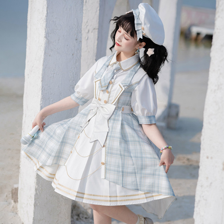 原创创正偶像打歌服日学院软妹lolit洛丽塔jsklolita洛丽塔连衣裙