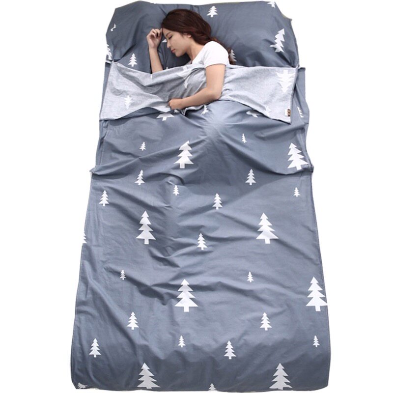 隔脏睡袋轻薄旅游便携全棉超轻旅馆神器火车卧铺旅店纯棉防脏 - 慢游