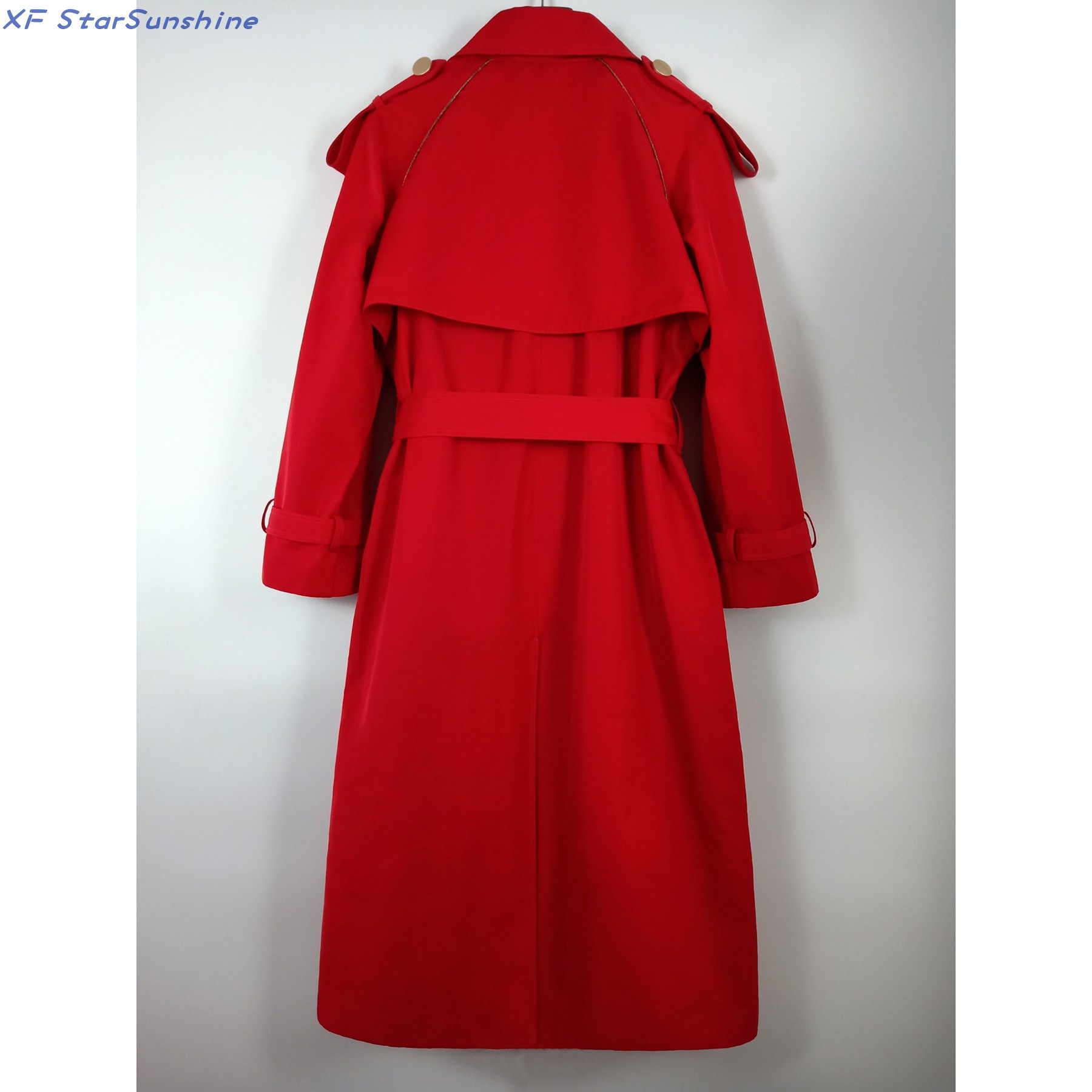 xfstarsunshine原创设计嵌条高级堑壕双排风衣外套风衣