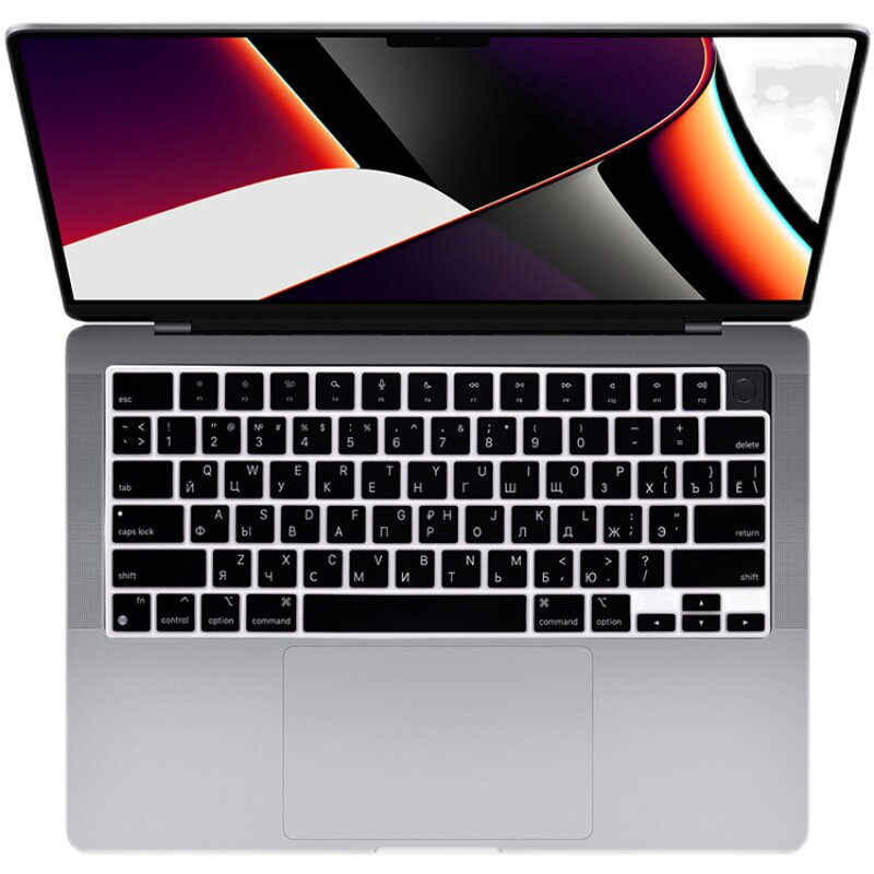 适用苹果2021m1macbookpro16俄语键盘mac俄罗斯俄文笔记本键盘保护膜