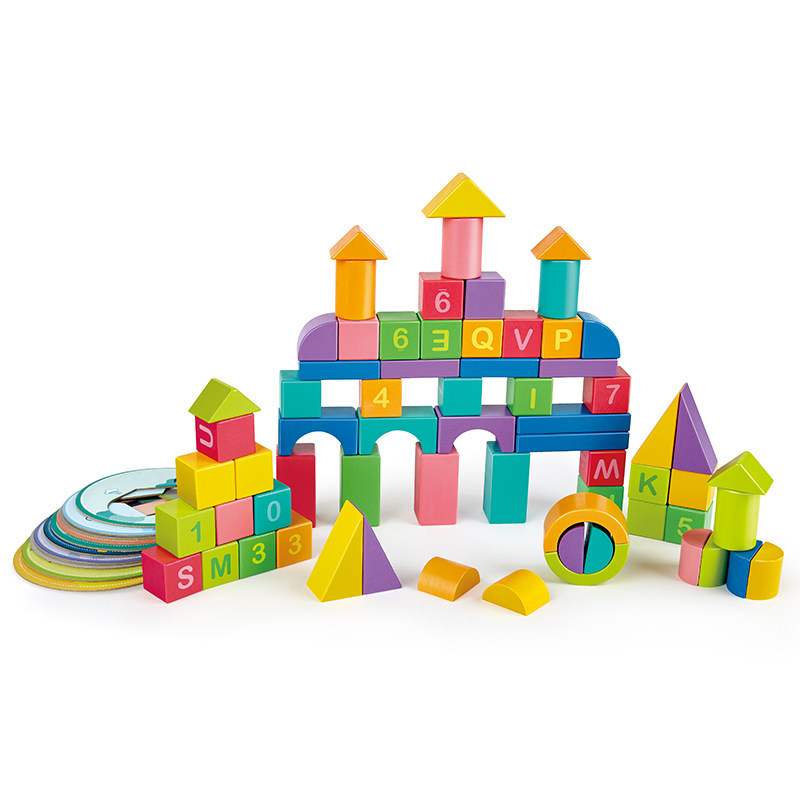 hape创意组合拼图积木拼装玩具益智1岁男女建构