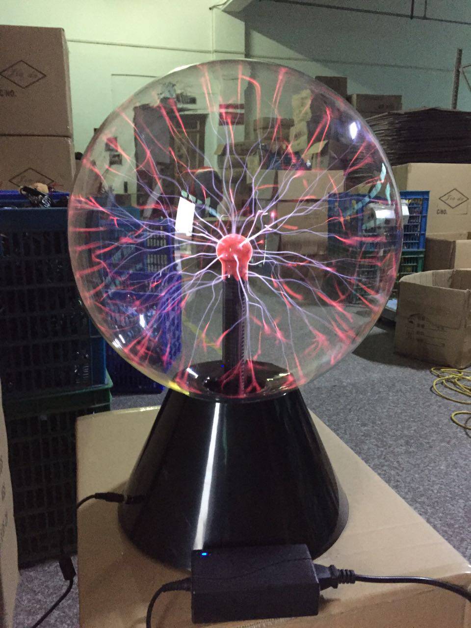 高端定制12寸15寸魔球闪电球静电球发光魔法灯离子球商业活动